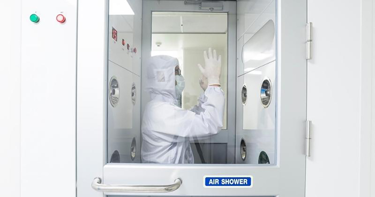 Công nghệ air shower phòng sạch của Vinagreen