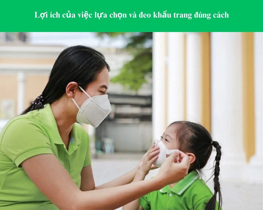 Lợi ích của việc lựa chọn  và đeo khẩu trang đúng 