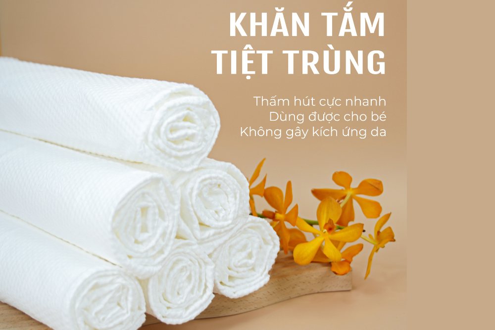 Khăn tắm tiệt trùng là gì?