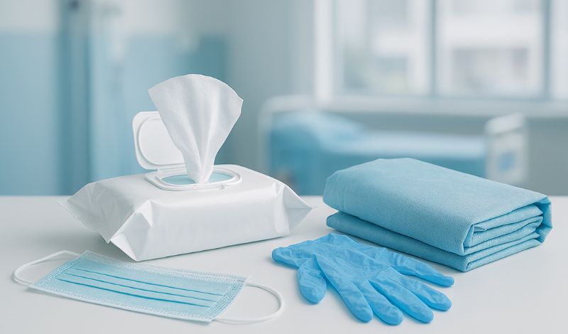 Quy trình sản xuất khăn ướt y tế từ vải không dệt