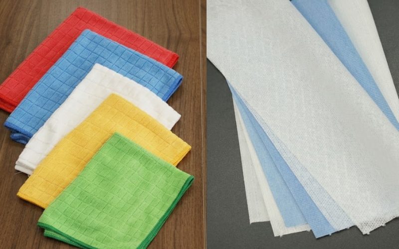 Khăn lau truyền thống và khăn lau không dệt
