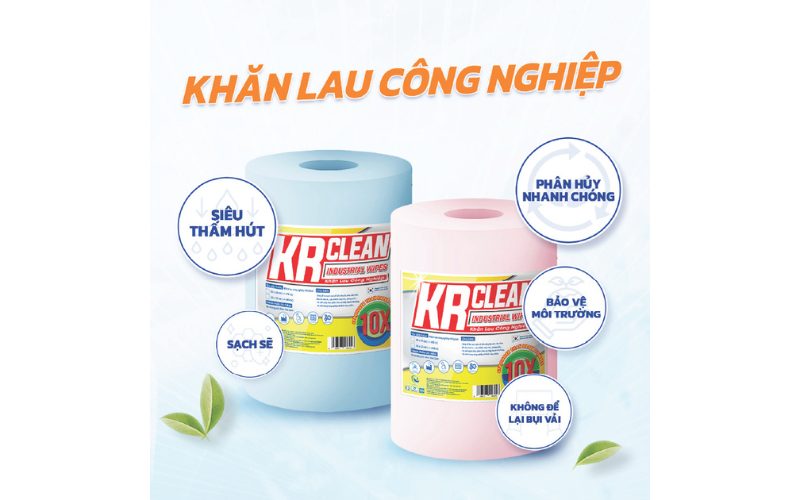 Khăn Lau Máy Móc Công Nghiệp KRClean – Đỉnh cao bảo trì nhà xưởng