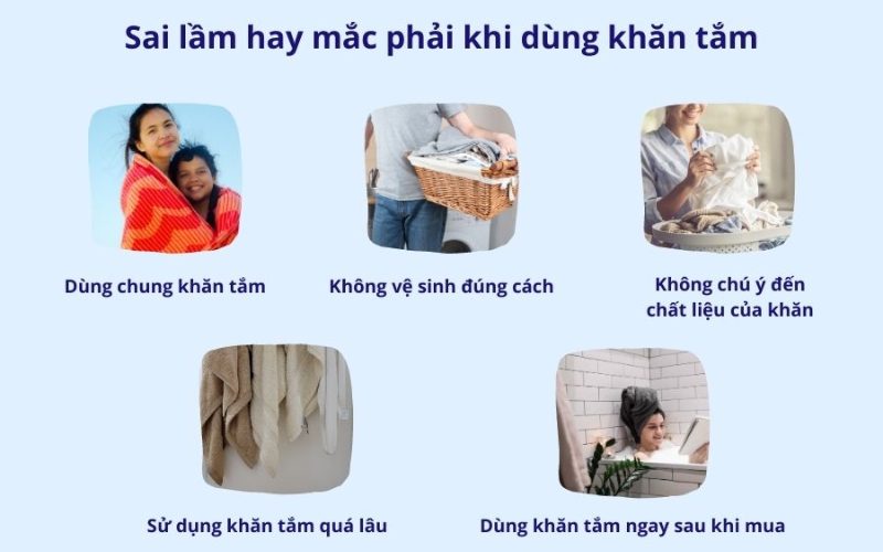 những sai làm khi dùng khăn tắm lâu