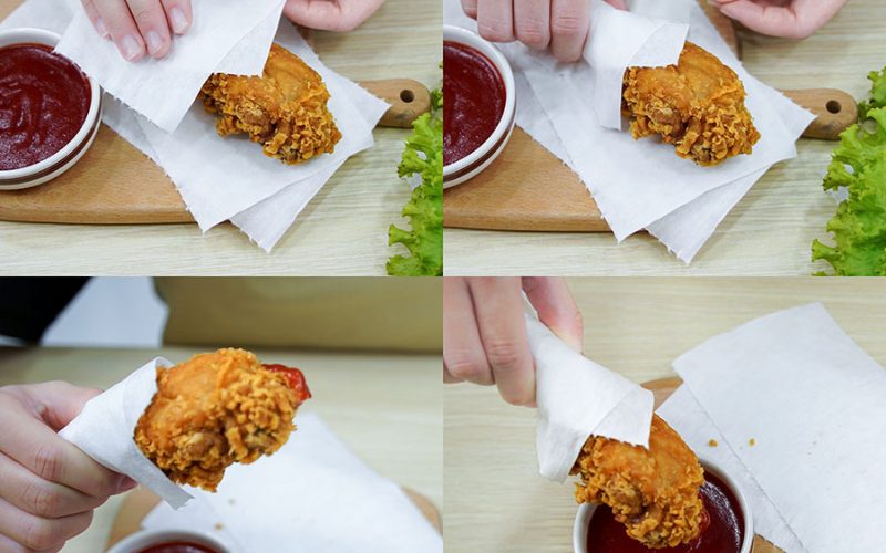 sử dụng khăn giấy ăn cao cấp tại bàn ăn gia đình