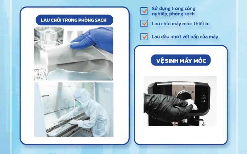 công dụng khăn lau công nghiệp