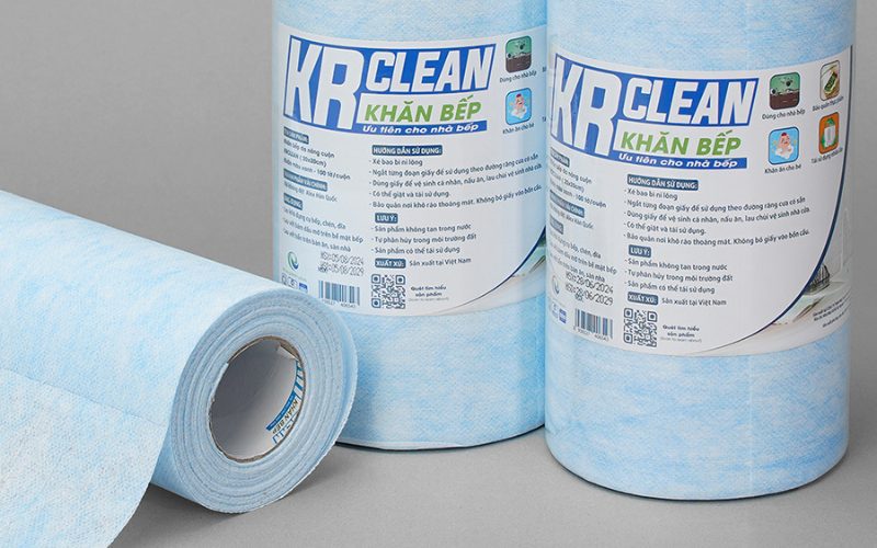 khăn lau bếp KRCLEAN xanh
