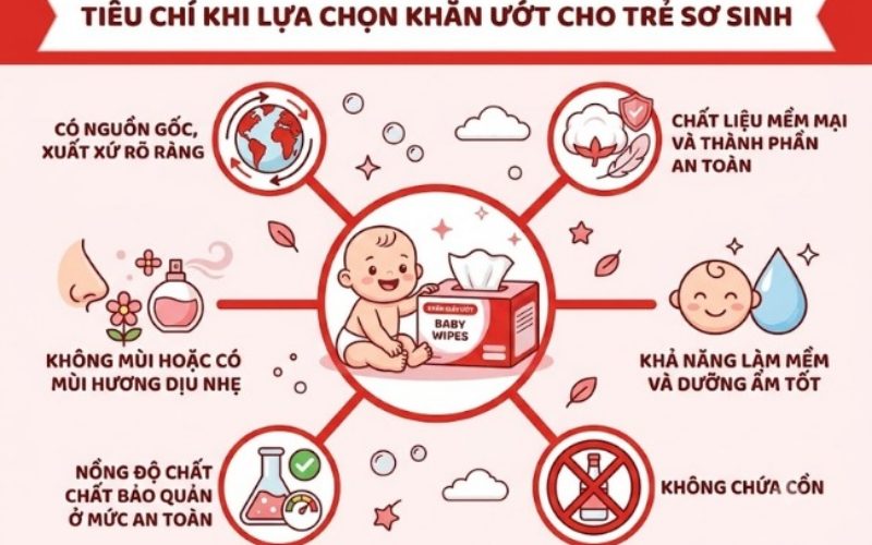 thành phần khăn ướt an toàn cho bé