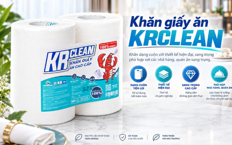 Bố Trí Khăn Giấy Ăn Dạng Cuộn Lịch Sự Cho Đa Dạng Không Gian Nhà Hàng