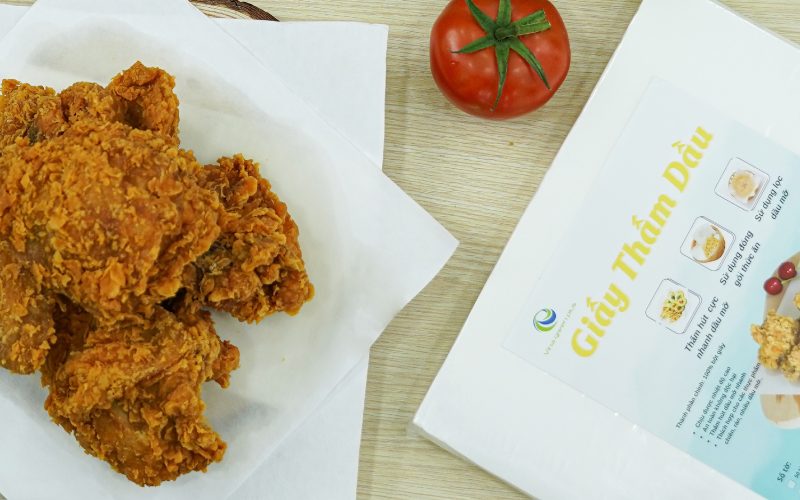 Cách dùng giấy thấm dầu thực phẩm KRClean