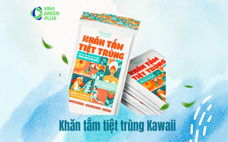 Khăn Tắm Tiệt Trùng Kawaii - Mềm Mịn, An Toàn, Tiện Lợi Vượt Trội