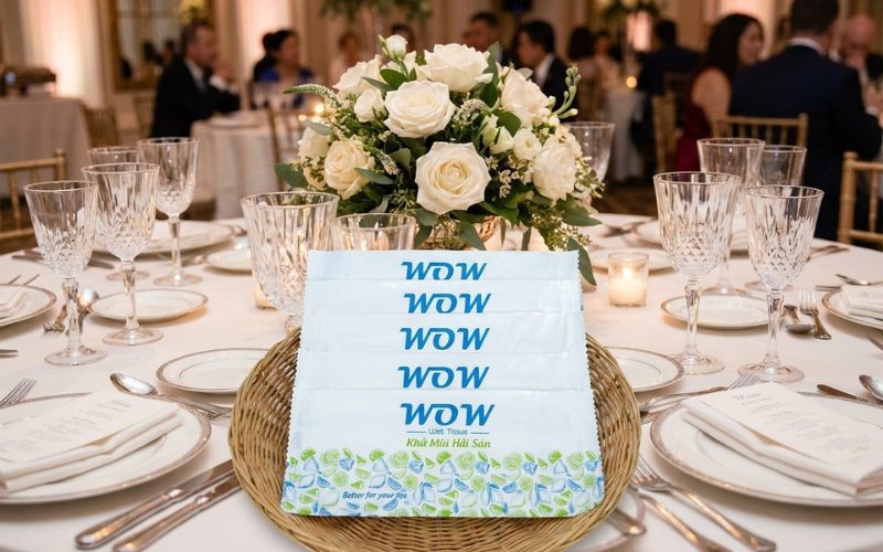 cần chuẩn bị khi đặt khăn lạnh cho tiệc cưới, sự kiện