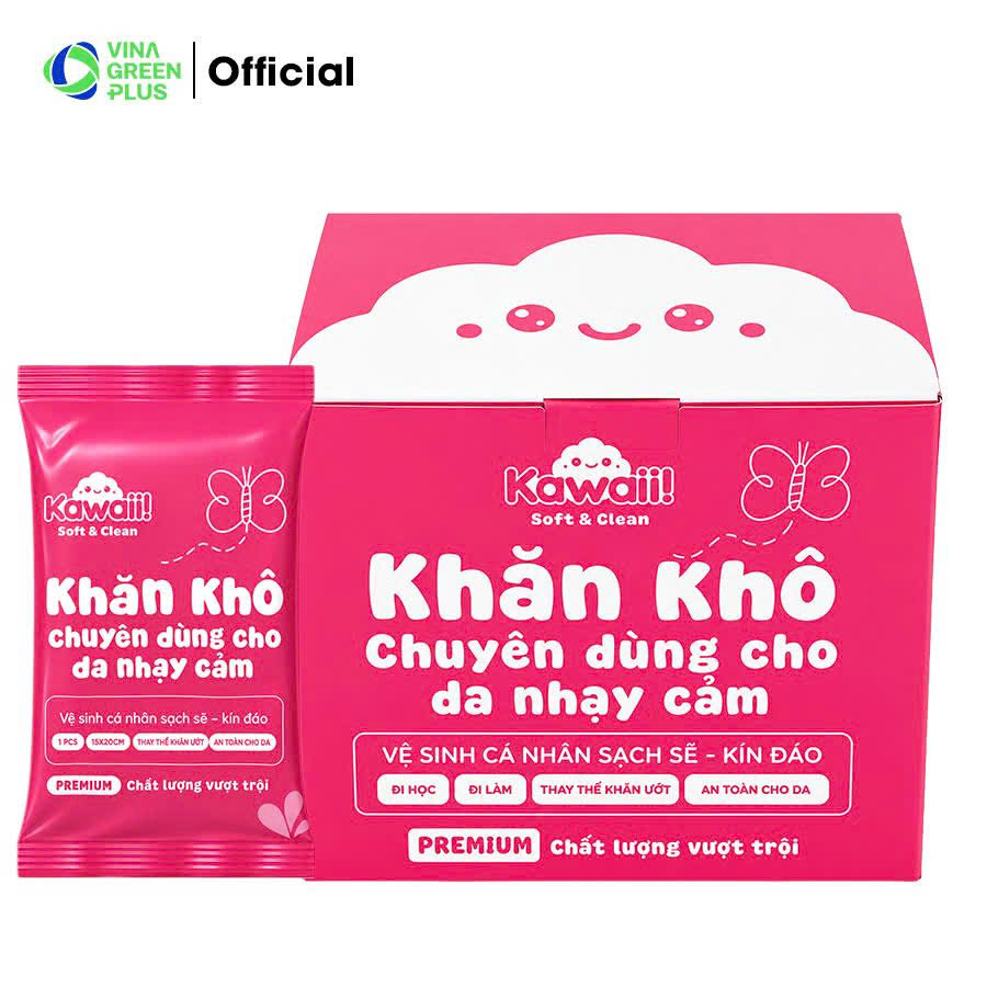 khăn khô dạng gói Kawaii khăn khô dạng gói Kawaii