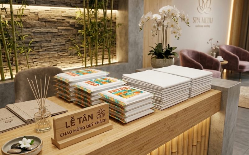 khăn tắm dùng 1 lần cho spa