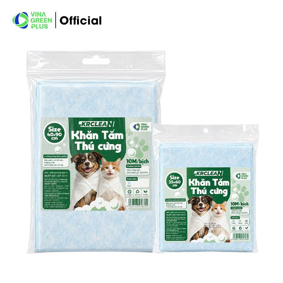 khăn tắm thú cưng KRCLEAN khăn tắm thú cưng KRCLEAN
