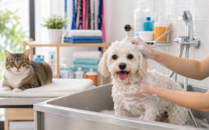 Cách chăm sóc thú cưng sau khi tắm