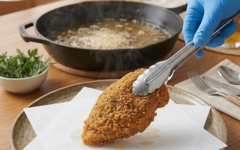 Hút Kiệt Dầu Thừa Bằng Giấy Thấm Dầu Thực Phẩm