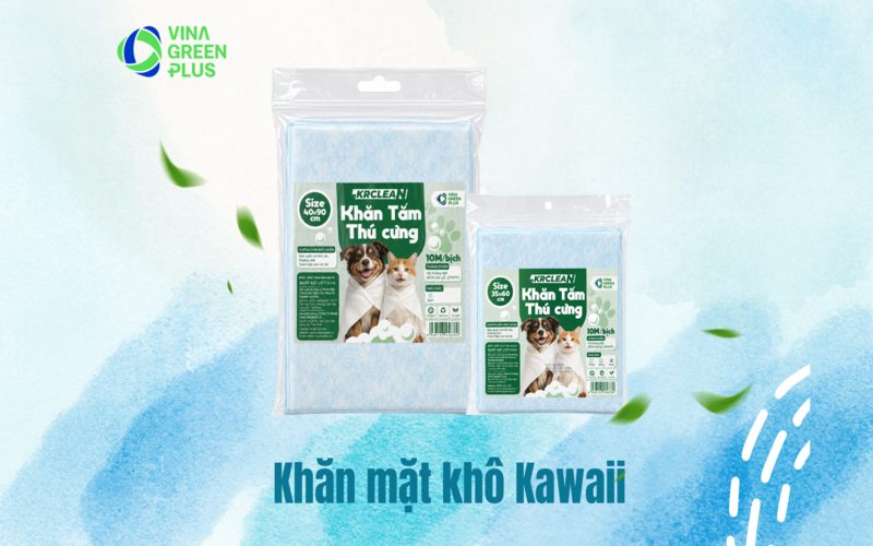 Khăn Tắm Thú Cưng KRClean - Giải Pháp Lau Khô Lông Siêu Tốc