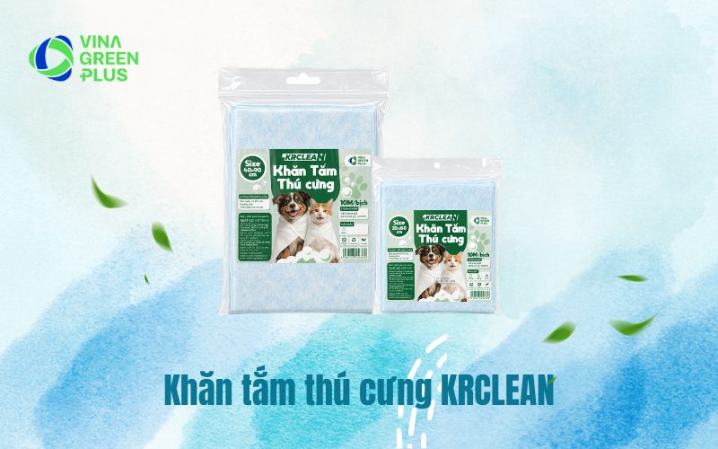 Khăn Tắm Thú Cưng KRClean - Trợ Thủ Đắc Lực Rút Ngắn Thời Gian Sấy Lông
