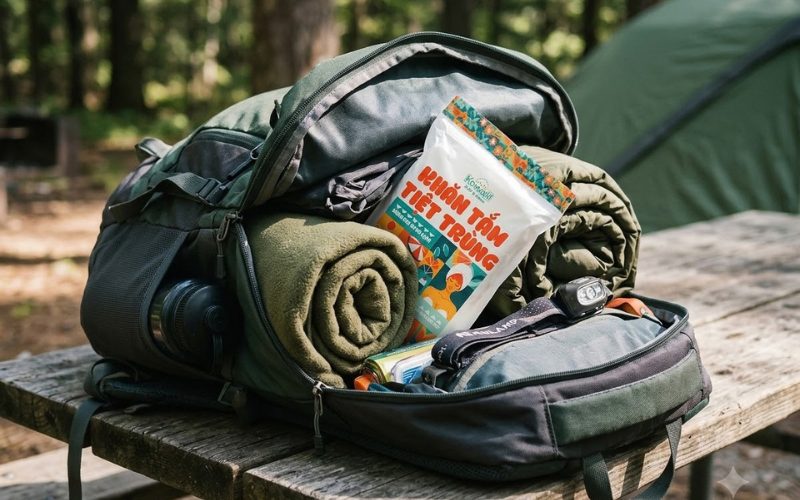 Khăn dùng 1 lần cho camping