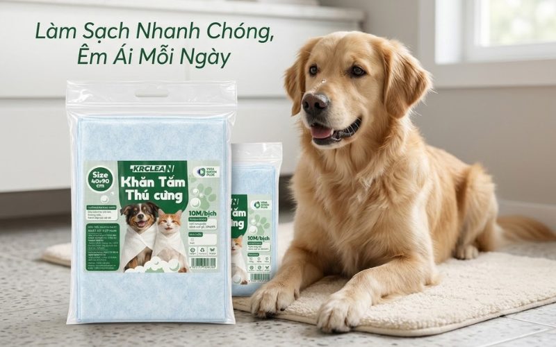 Khăn tắm thú cưng KRCLEAN