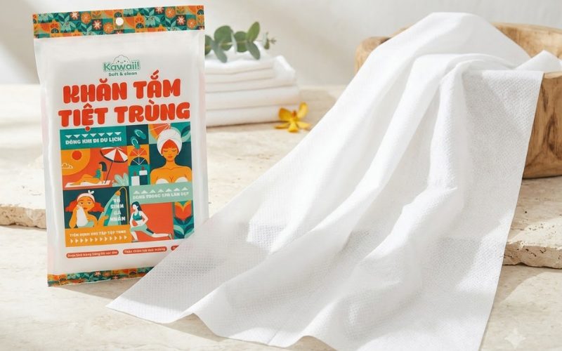 Khăn tắm tiệt trùng dùng 1 lần Kawaii