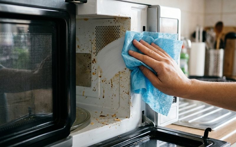 Lau tủ lạnh và lò vi sóng