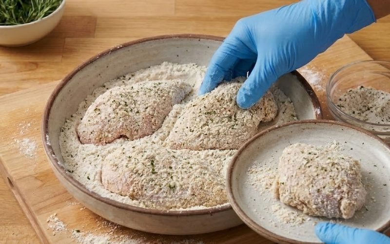 Pha Bột Chiên Cùng Bột Bắp Để Tăng Độ Giòn