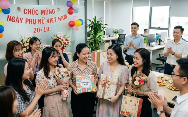 Quà tặng 20/10 cho nhân viên nữ