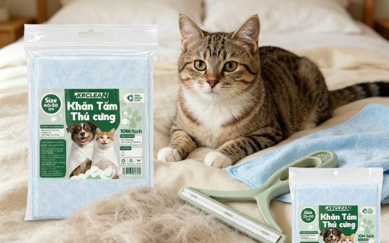 Quy Trình 3 Bước Tắm & Làm Khô Lông Nhanh Gọn Cho Mèo