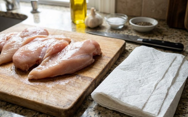 có nên rửa thịt gà trước khi nấu, thấm khô bằng khăn thay vì rửa nước