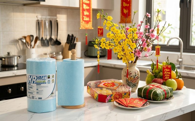 dọn bếp đón Tết gọn, sạch và đỡ mệt