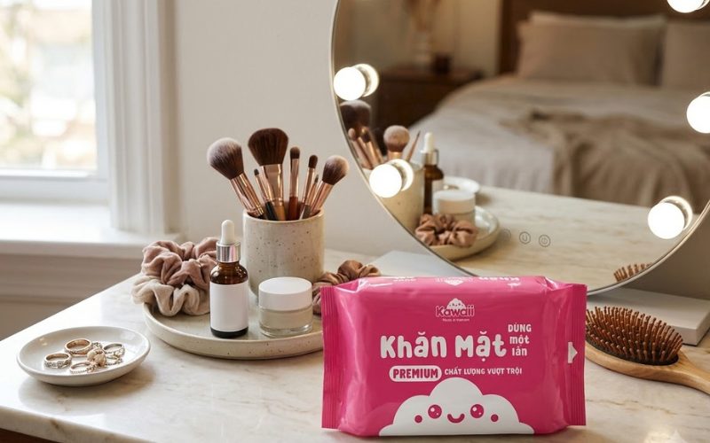 Khăn mặt khô Kawaii dùng một lần cho da nhạy cảm