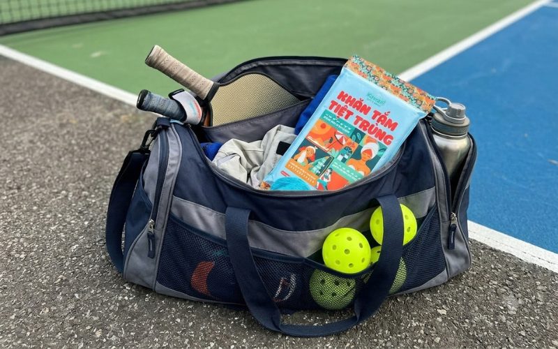 khăn tắm tiệt trùng dùng 1 lần Kawaii màu xanh dương cho người chơi pickleball